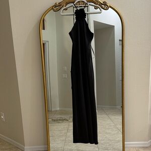 ANTONIO MELANI Black Halter Dress